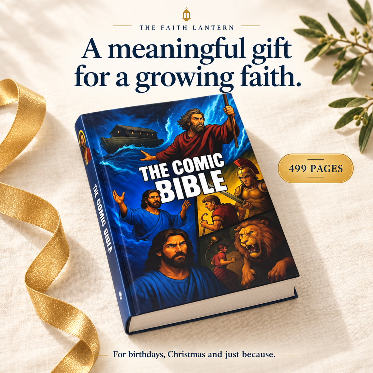 The Comic Bible — 499-Page Illustrated Bible for Kids